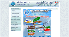 Desktop Screenshot of disiliskiler.kilis.edu.tr